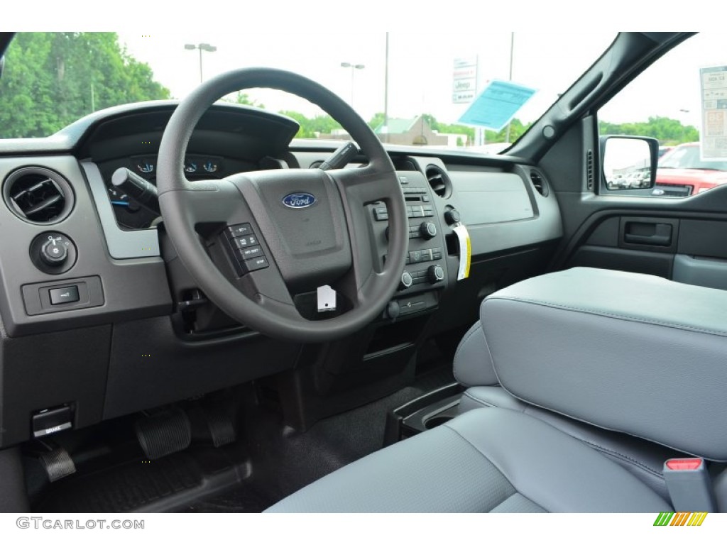 2013 F150 XL Regular Cab - Oxford White / Steel Gray photo #6