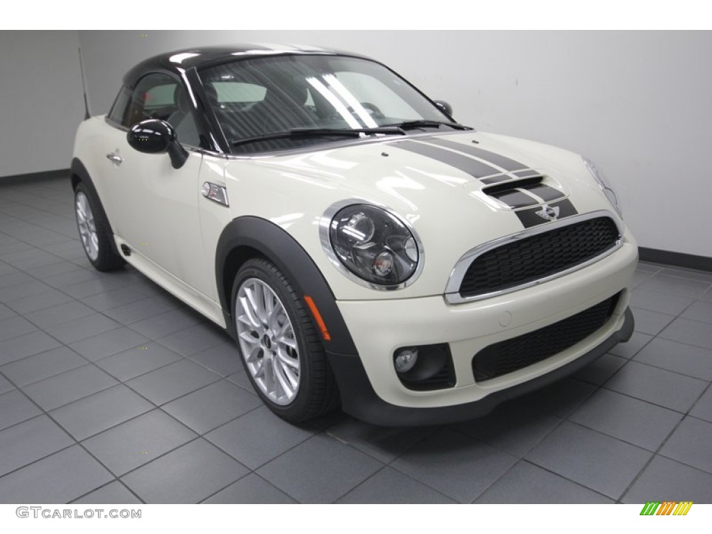 2013 Cooper S Coupe - Pepper White / Carbon Black Lounge Leather photo #1