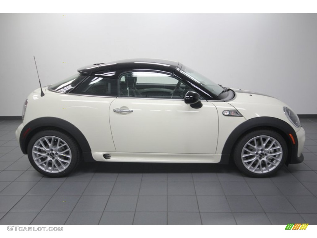 2013 Cooper S Coupe - Pepper White / Carbon Black Lounge Leather photo #2