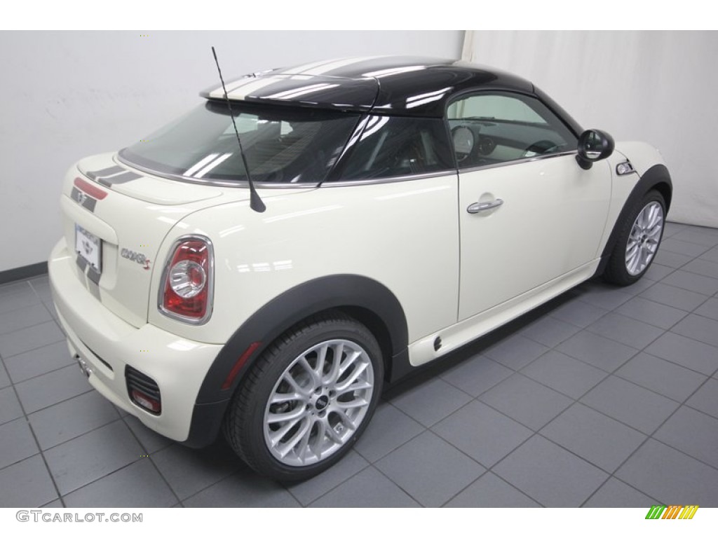 2013 Cooper S Coupe - Pepper White / Carbon Black Lounge Leather photo #8