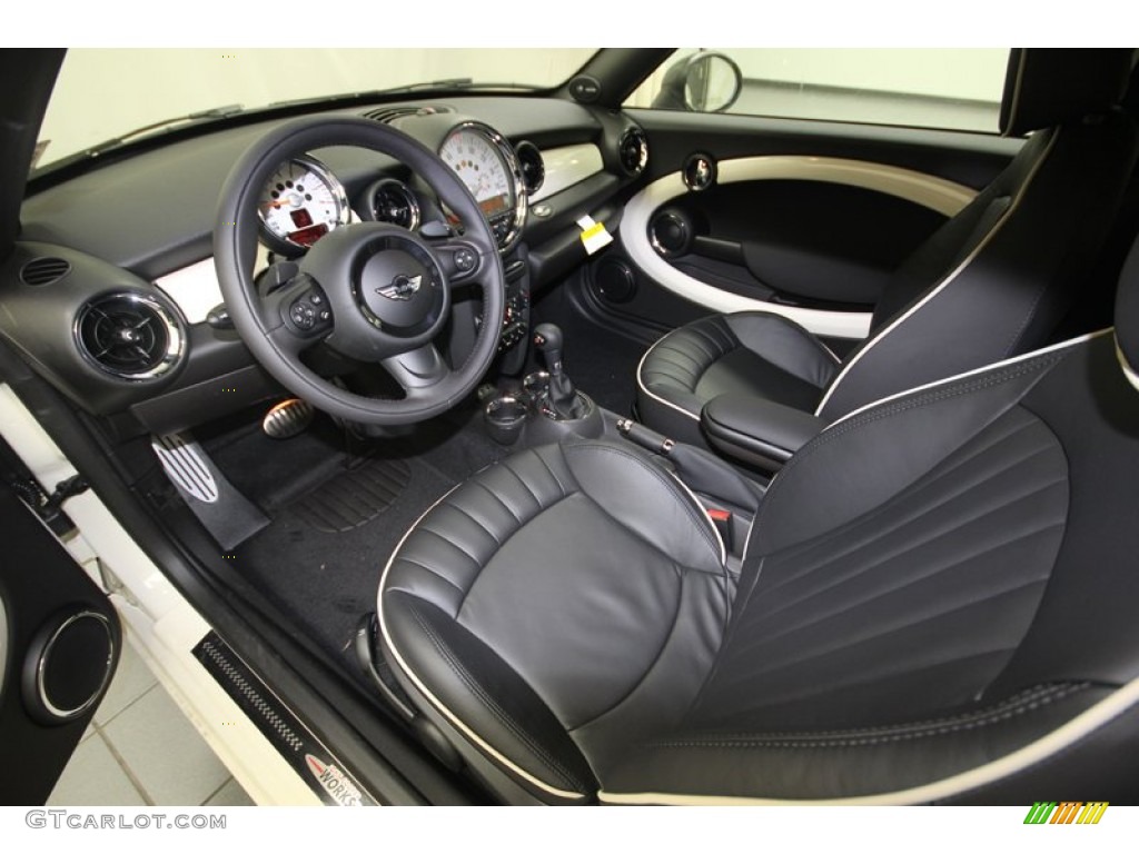2013 Cooper S Coupe - Pepper White / Carbon Black Lounge Leather photo #11