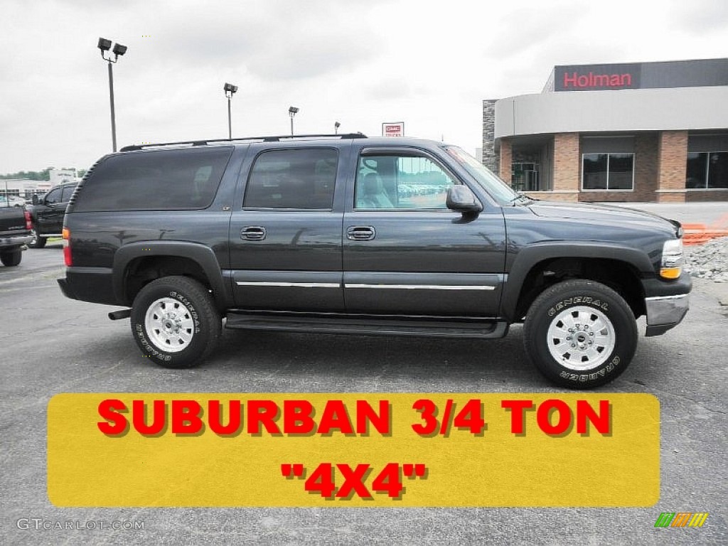 2003 Suburban 1500 LT 4x4 - Dark Gray Metallic / Gray/Dark Charcoal photo #1