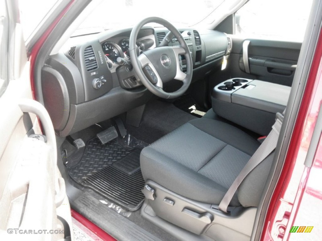 Ebony Interior 2013 GMC Sierra 1500 XFE Crew Cab Photo #82952738