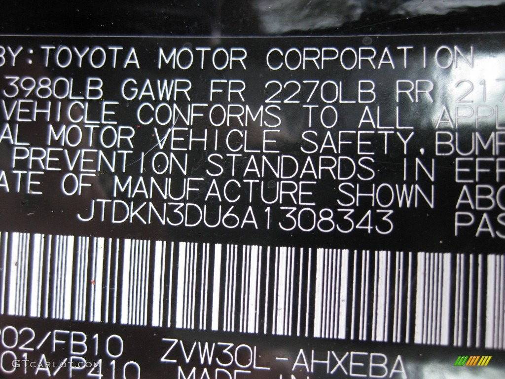 2010 Prius Hybrid III - Black / Dark Gray photo #24