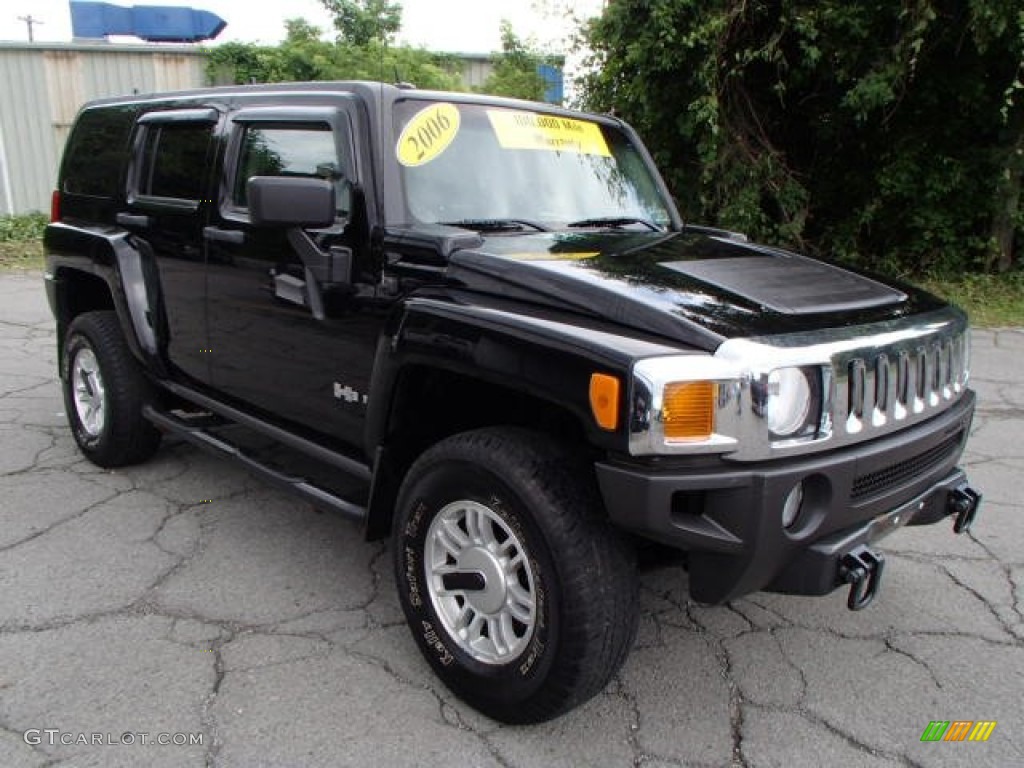 Black 2006 Hummer H3 Standard H3 Model Exterior Photo #82953686