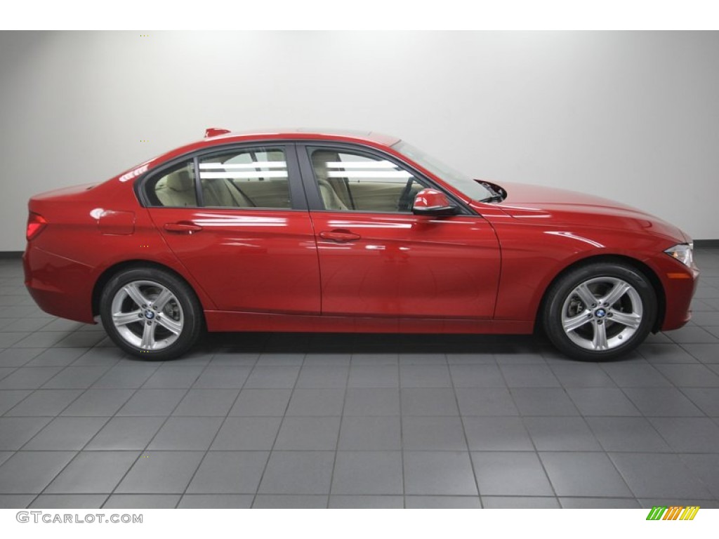 2013 3 Series 328i Sedan - Melbourne Red Metallic / Venetian Beige photo #2