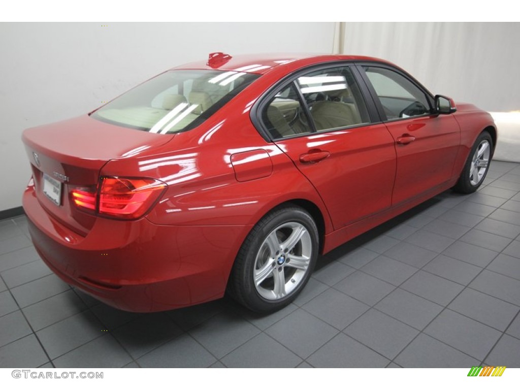 2013 3 Series 328i Sedan - Melbourne Red Metallic / Venetian Beige photo #8