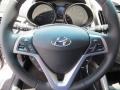 2013 Hyundai Veloster Black Interior Steering Wheel Photo