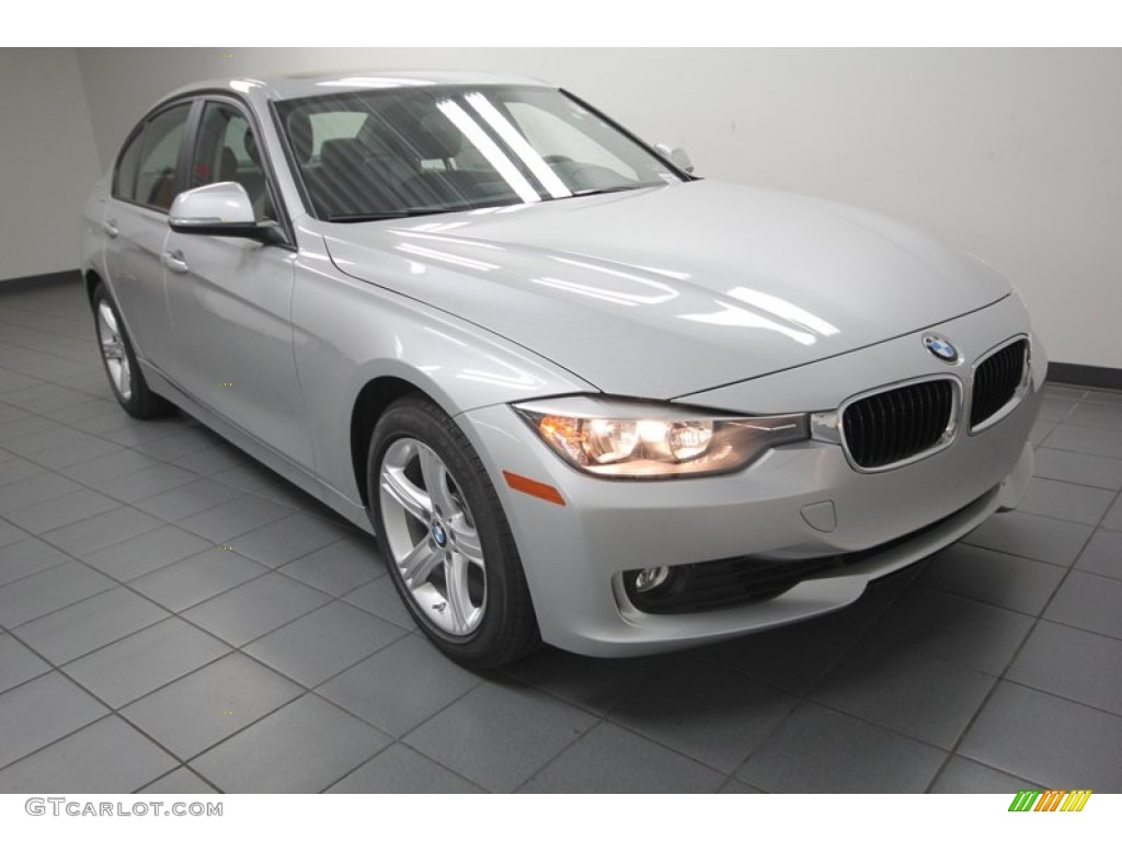 2013 3 Series 328i Sedan - Glacier Silver Metallic / Black photo #1