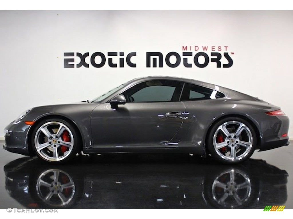 2012 New 911 Carrera S Coupe - Agate Grey Metallic / Black/Platinum Grey photo #1