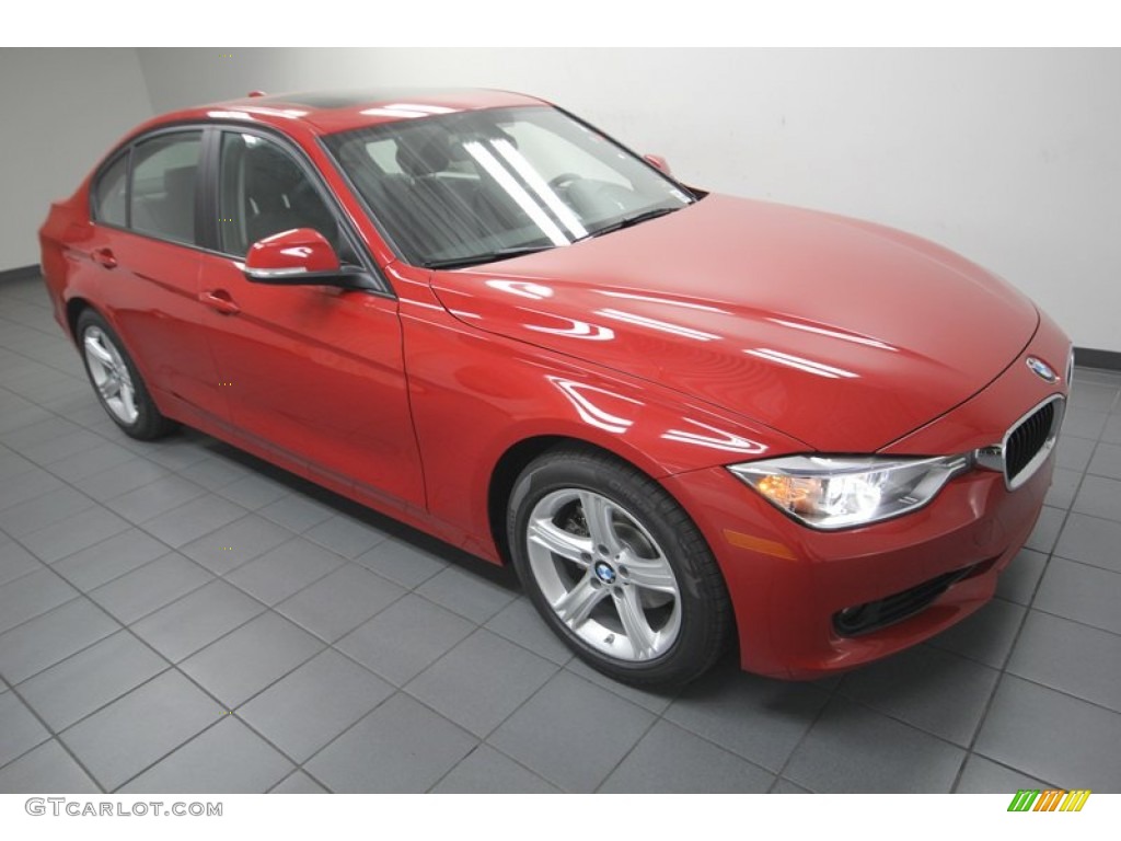2013 3 Series 328i Sedan - Melbourne Red Metallic / Black photo #6