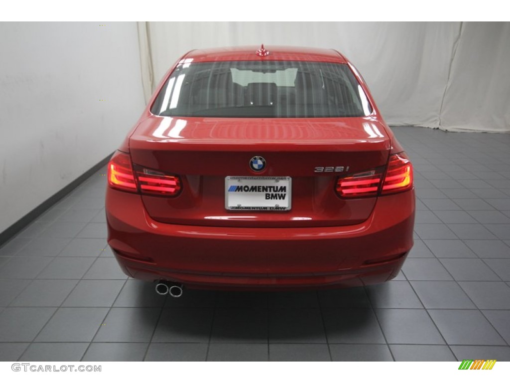 2013 3 Series 328i Sedan - Melbourne Red Metallic / Black photo #10