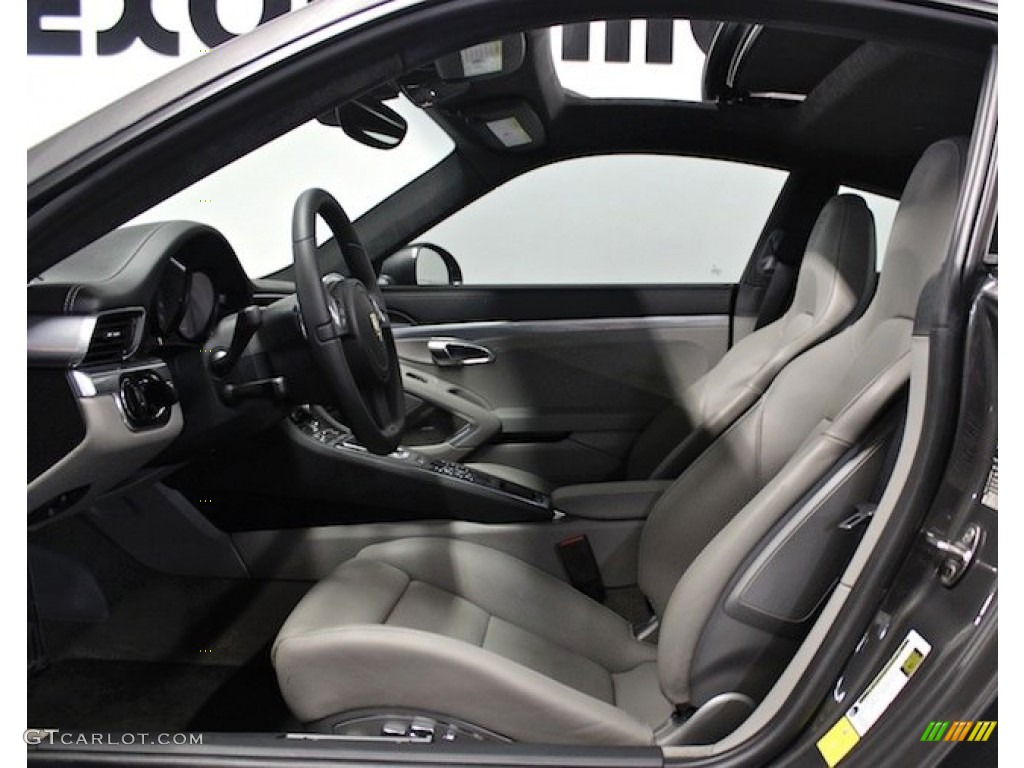 Black/Platinum Grey Interior 2012 Porsche New 911 Carrera S Coupe Photo #82956598