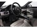 Black/Platinum Grey 2012 Porsche New 911 Interiors