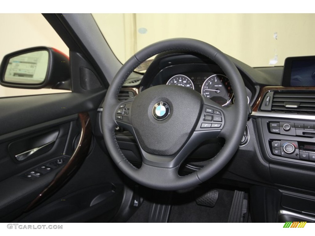 2013 3 Series 328i Sedan - Melbourne Red Metallic / Black photo #29