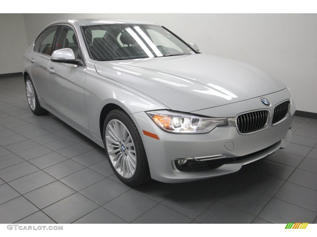 2013 3 Series 328i Sedan - Glacier Silver Metallic / Black photo #1