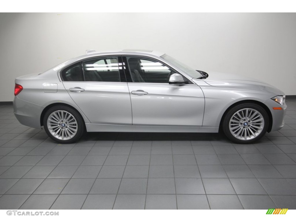 2013 3 Series 328i Sedan - Glacier Silver Metallic / Black photo #2