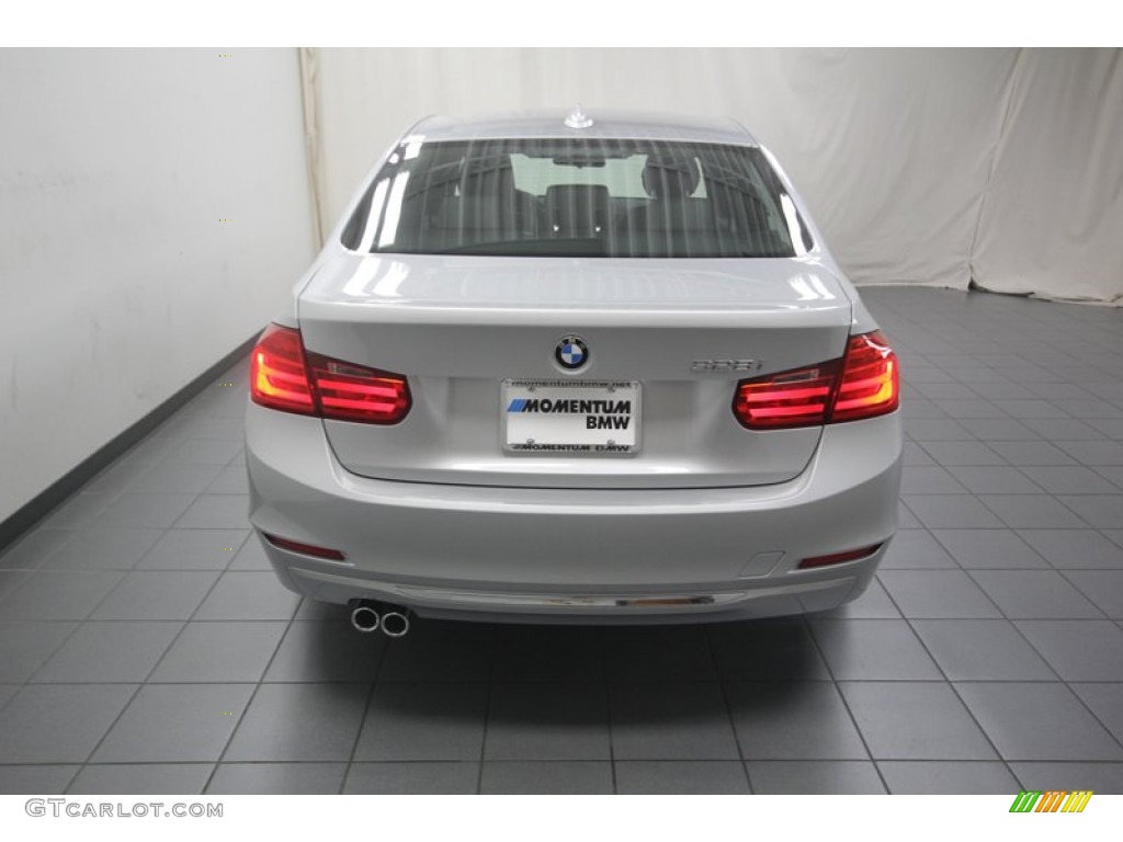 2013 3 Series 328i Sedan - Glacier Silver Metallic / Black photo #9
