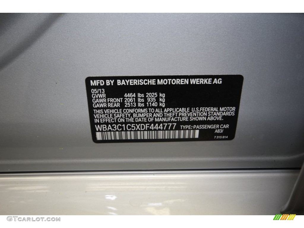 2013 3 Series 328i Sedan - Glacier Silver Metallic / Black photo #9