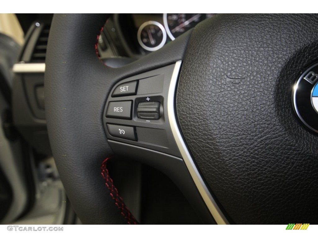 2013 3 Series 328i Sedan - Glacier Silver Metallic / Black photo #24