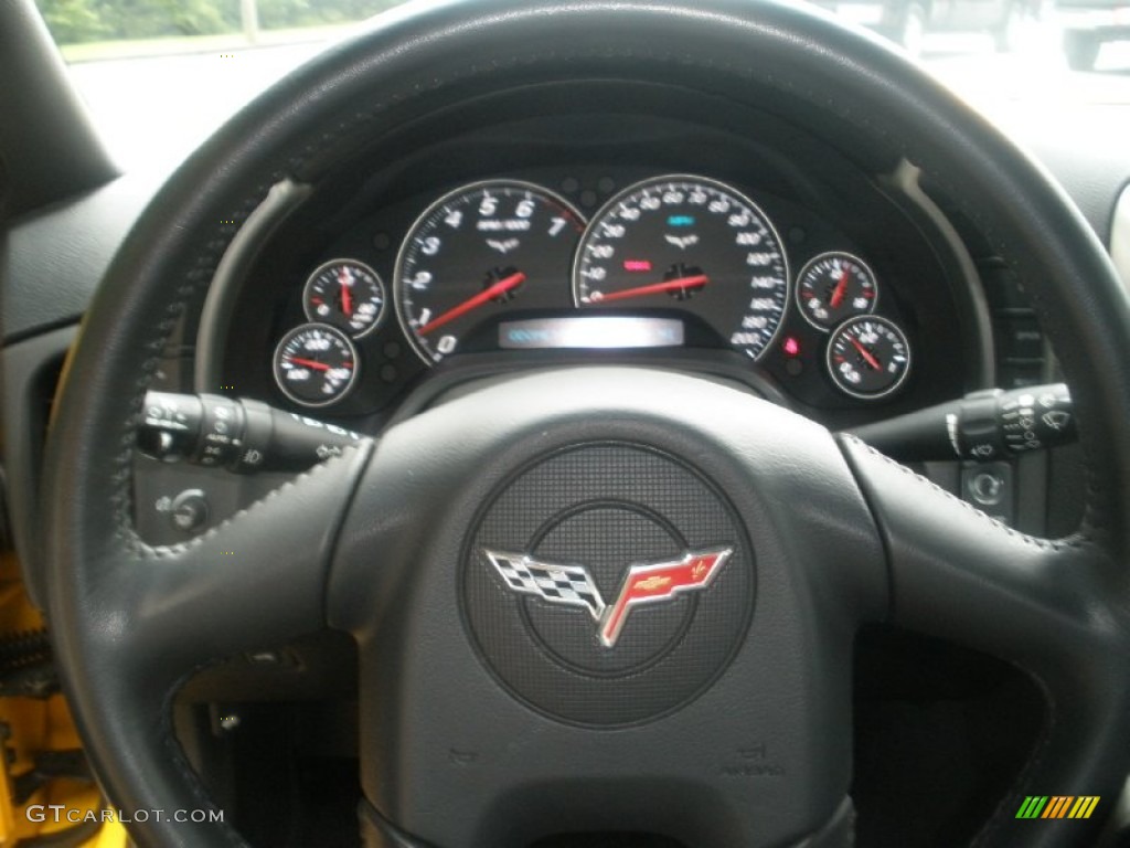 2005 Corvette Coupe - Millenium Yellow / Ebony photo #19