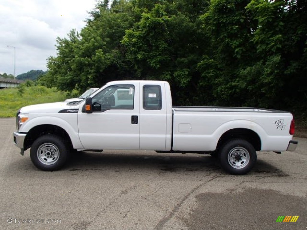 2013 F250 Super Duty XL SuperCab 4x4 - Oxford White / Steel photo #5