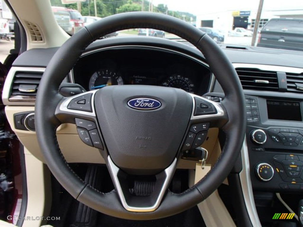 2013 Fusion SE 1.6 EcoBoost - Bordeaux Reserve Red Metallic / Dune photo #19