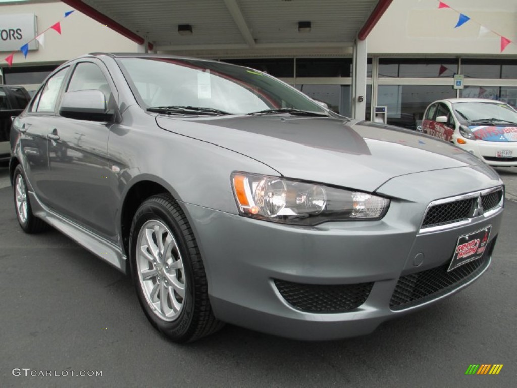 2013 Lancer ES - Mercury Gray Pearl / Black photo #1