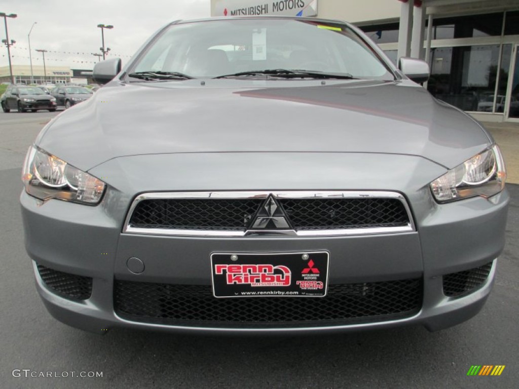 2013 Lancer ES - Mercury Gray Pearl / Black photo #2