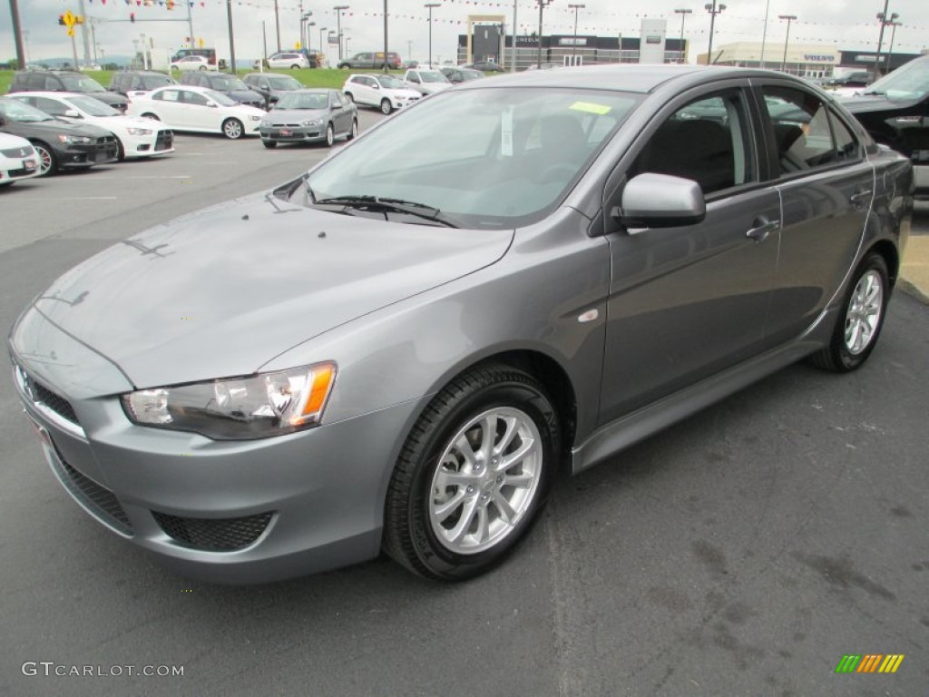 2013 Lancer ES - Mercury Gray Pearl / Black photo #3