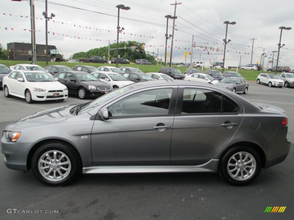 2013 Lancer ES - Mercury Gray Pearl / Black photo #4