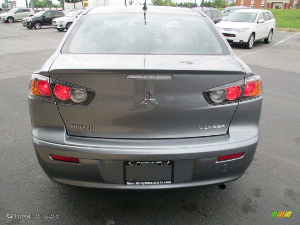 2013 Lancer ES - Mercury Gray Pearl / Black photo #6