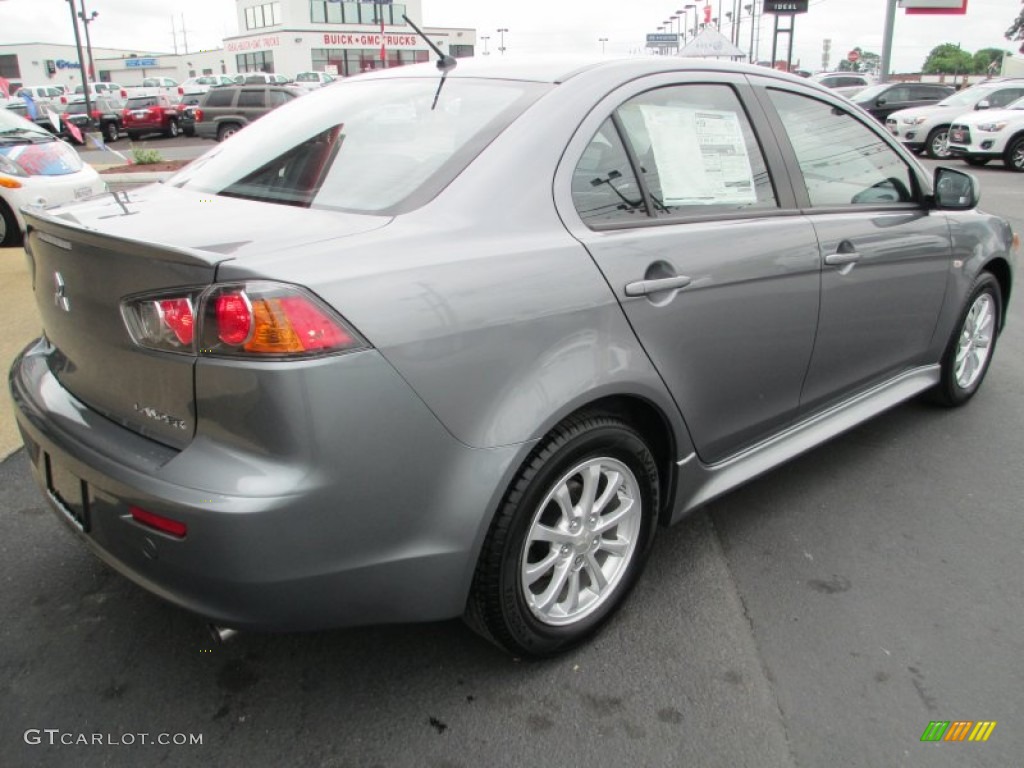 2013 Lancer ES - Mercury Gray Pearl / Black photo #7