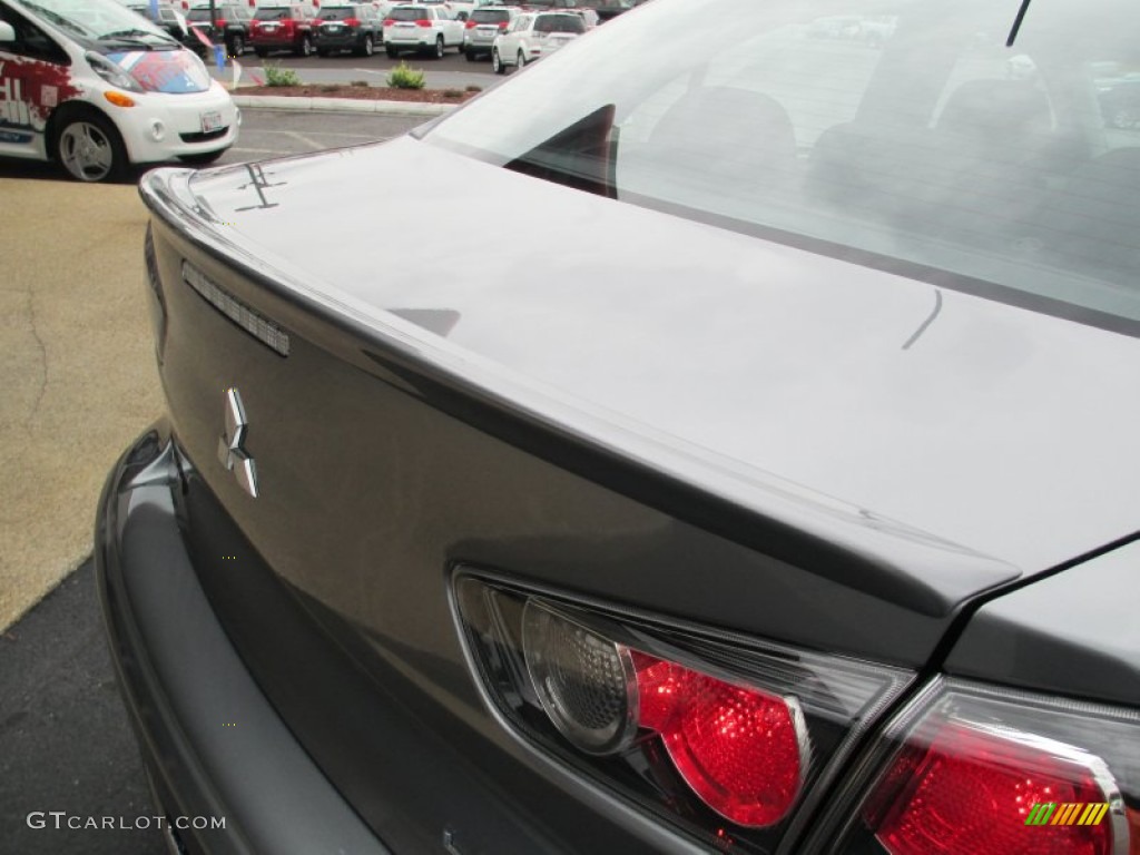 2013 Lancer ES - Mercury Gray Pearl / Black photo #9