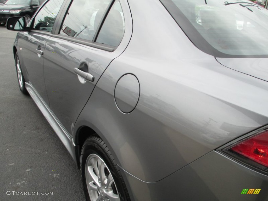 2013 Lancer ES - Mercury Gray Pearl / Black photo #11