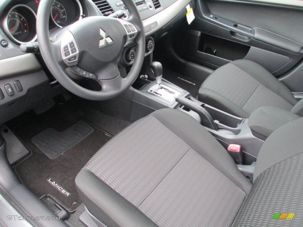 2013 Lancer ES - Mercury Gray Pearl / Black photo #13