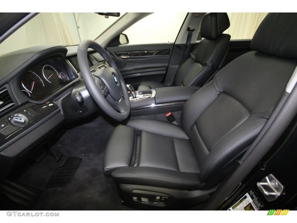 2013 7 Series 740Li Sedan - Black Sapphire Metallic / Black photo #3