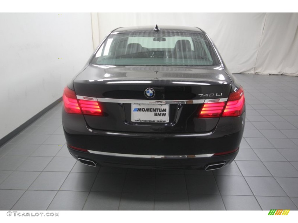 2013 7 Series 740Li Sedan - Black Sapphire Metallic / Black photo #10