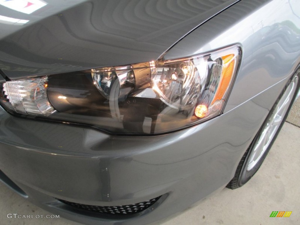 2013 Lancer ES - Mercury Gray Pearl / Black photo #32