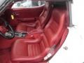 1982 Chevrolet Corvette Dark Red Interior Front Seat Photo
