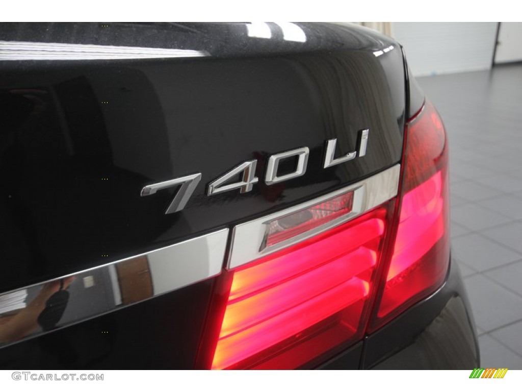 2013 7 Series 740Li Sedan - Black Sapphire Metallic / Black photo #34