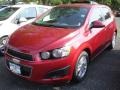 2013 Crystal Red Tintcoat Chevrolet Sonic LT Hatch  photo #1