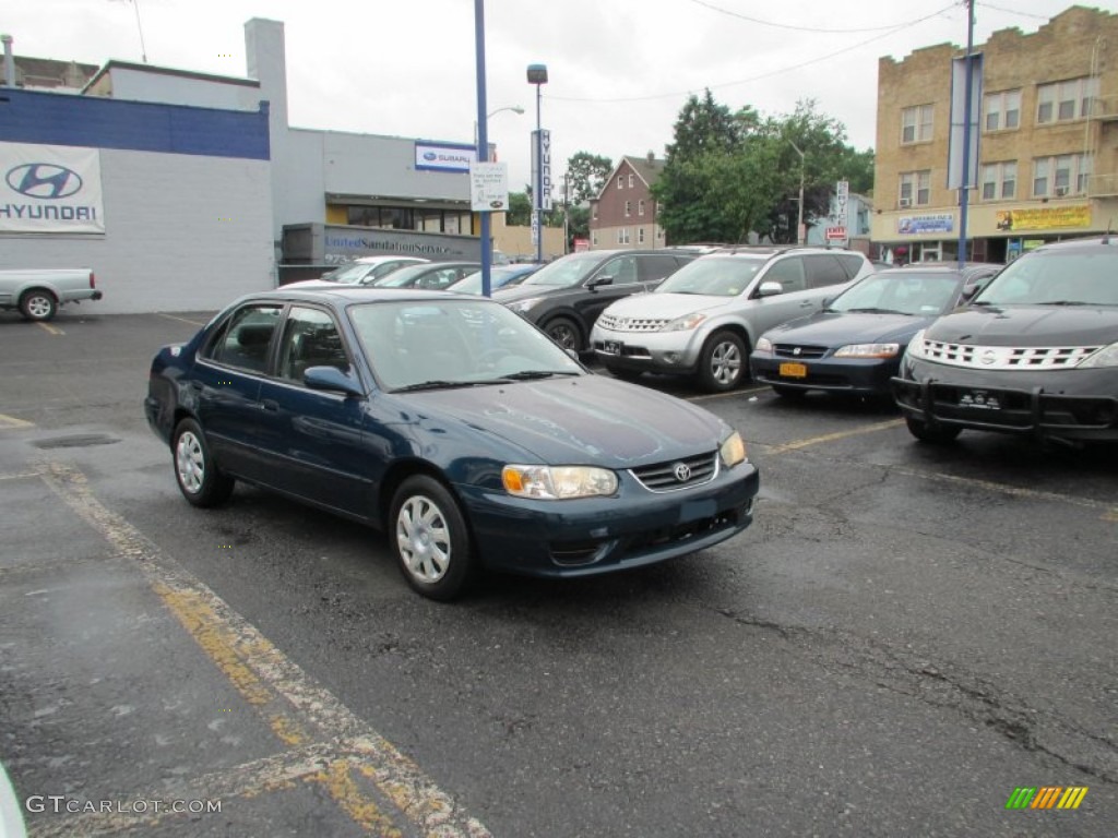 2001 Corolla LE - Indigo Ink Blue Pearl / Pebble Beige photo #3