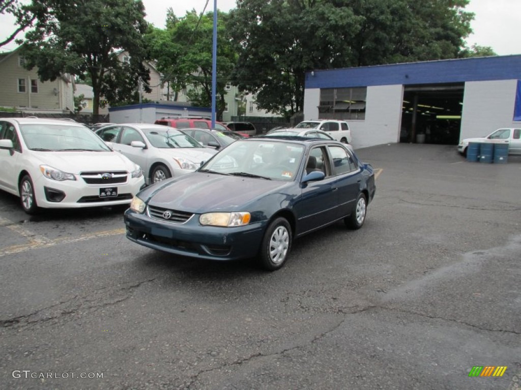 2001 Corolla LE - Indigo Ink Blue Pearl / Pebble Beige photo #4
