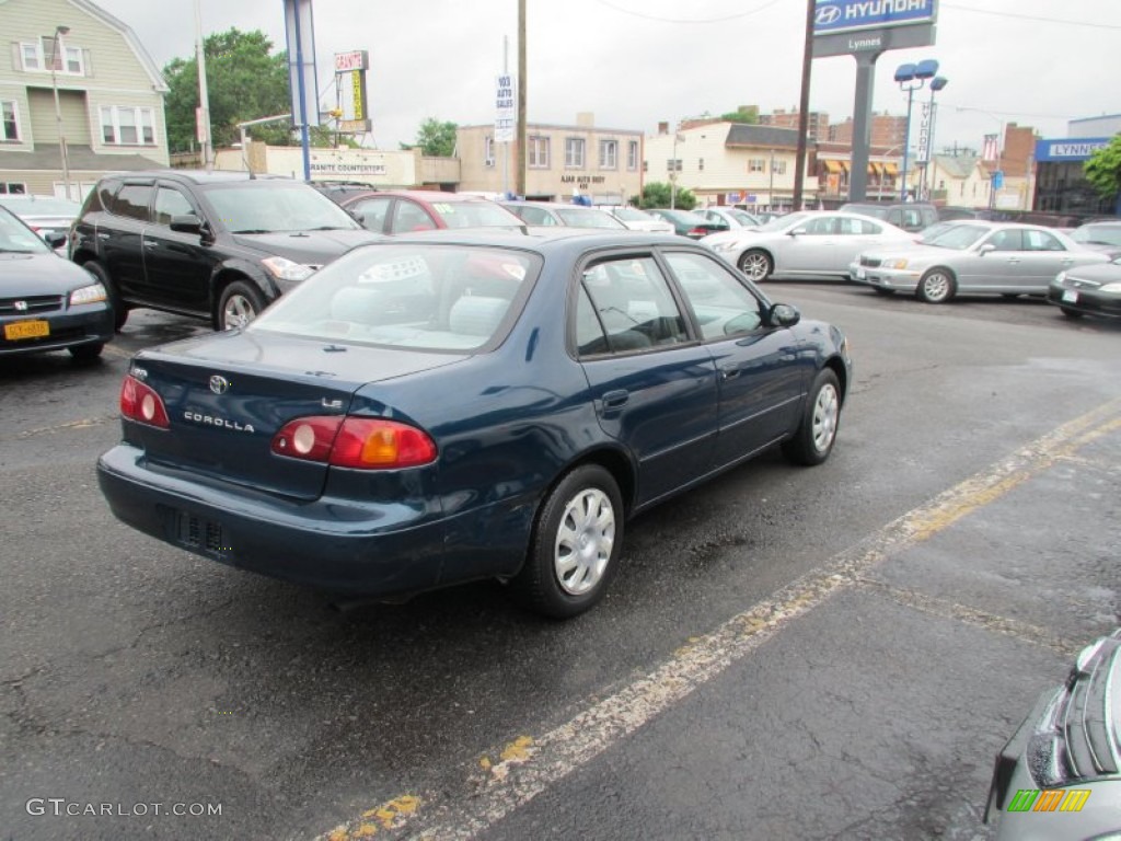 2001 Corolla LE - Indigo Ink Blue Pearl / Pebble Beige photo #7