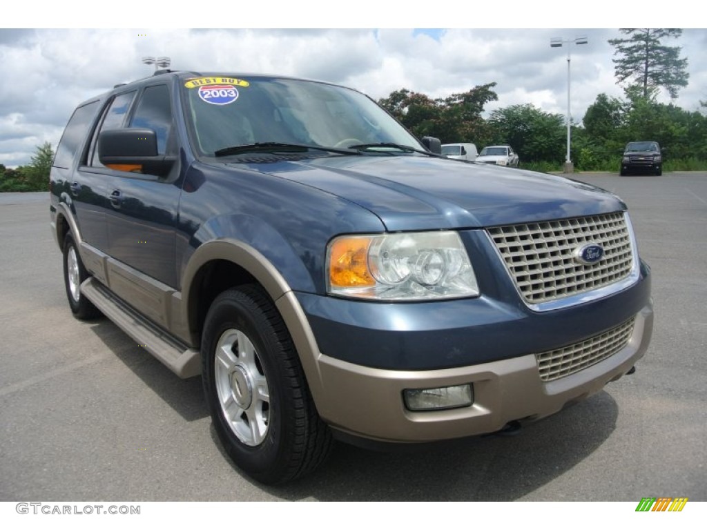 2003 Expedition Eddie Bauer 4x4 - Medium Wedgewood Blue Metallic / Medium Parchment photo #1