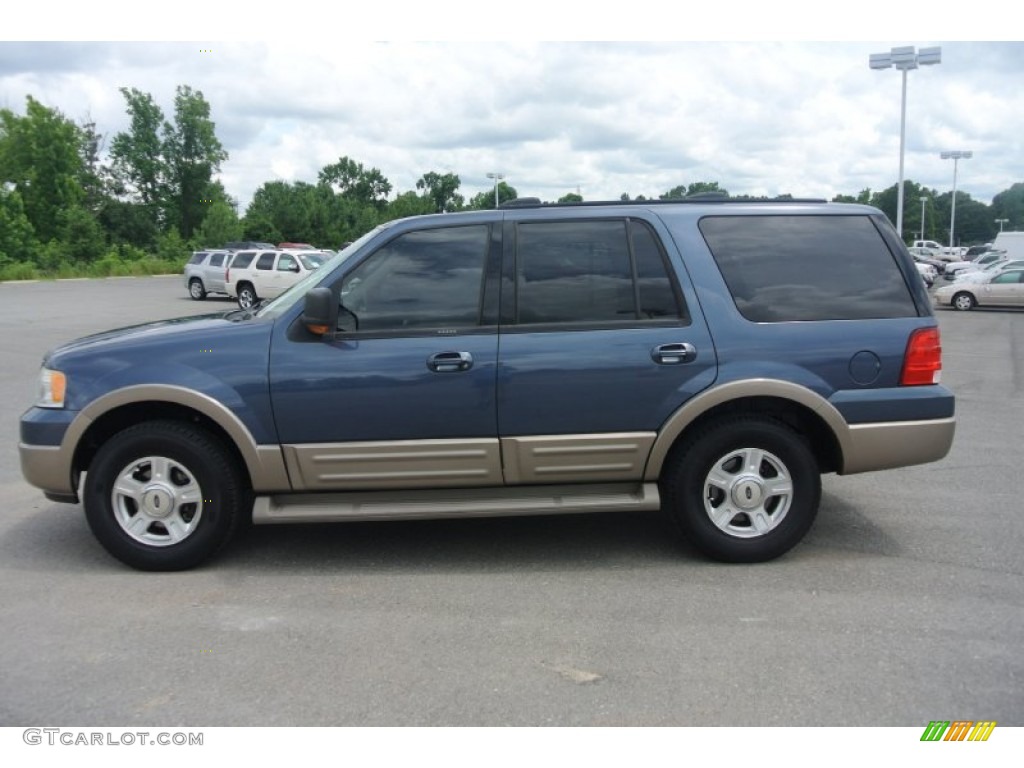 2003 Expedition Eddie Bauer 4x4 - Medium Wedgewood Blue Metallic / Medium Parchment photo #3