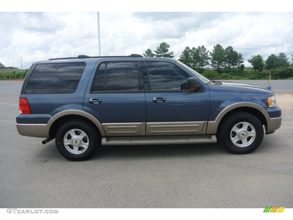 2003 Expedition Eddie Bauer 4x4 - Medium Wedgewood Blue Metallic / Medium Parchment photo #6