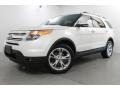 2011 White Platinum Tri-Coat Ford Explorer Limited 4WD  photo #1