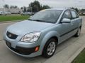 2009 Polar Blue Kia Rio LX Sedan  photo #7